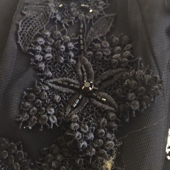 Alice&Olivia Black/cream Pamela tulle mini dress - Picture 8 of 8